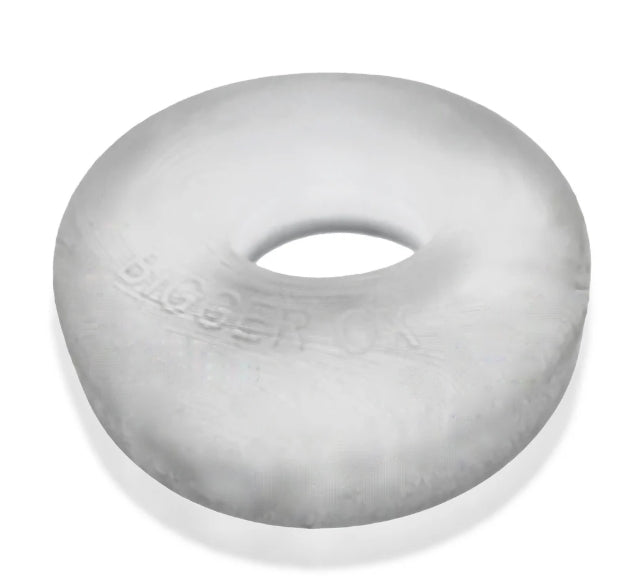 OXBALLS BIGGER OX, thicker bulge maker super mega-stretch cockring - CLEAR ICE