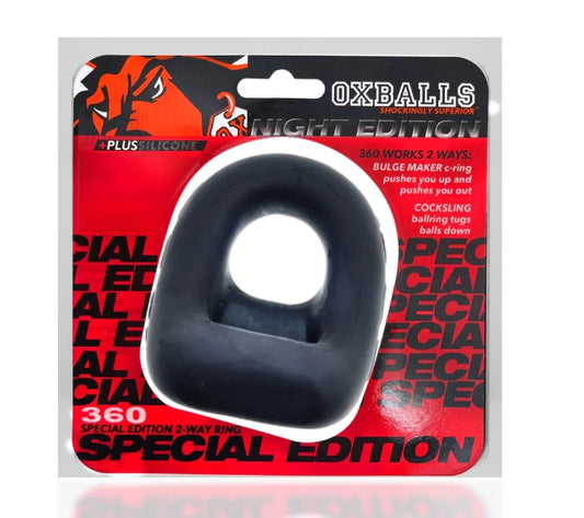 OXBALLS Oxballs 360, dual use cockring - PLUS+SILICONE special edition - NIGHT
