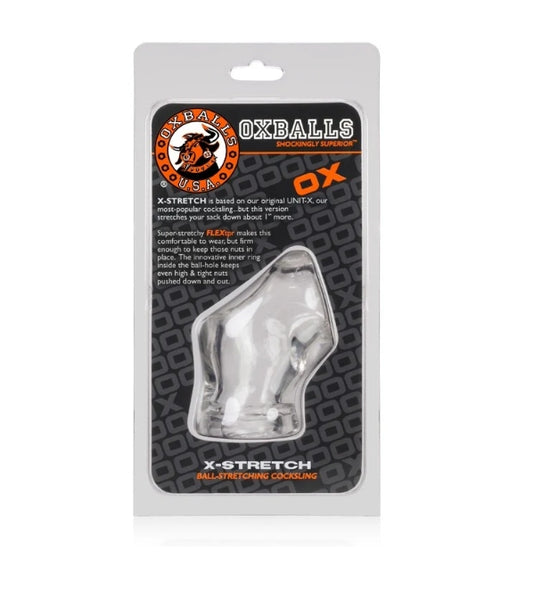 OXBALLS UNIT-X STRETCH, cocksling & ballstretcher - CLEAR