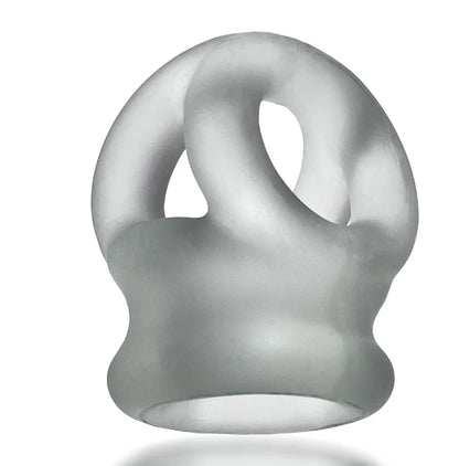 OXBALLS TRI-SQUEEZE, cocksling & ballstretcher - CLEAR ICE