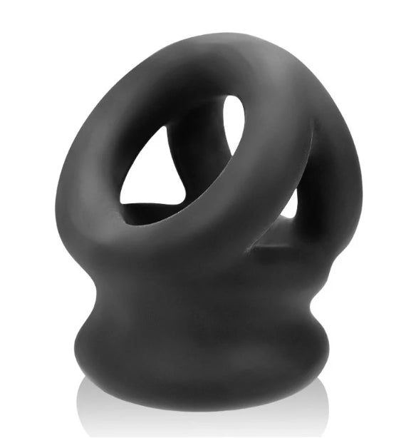 OXBALLS TRI-SQUEEZE, cocksling & ballstretcher - BLACK ICE