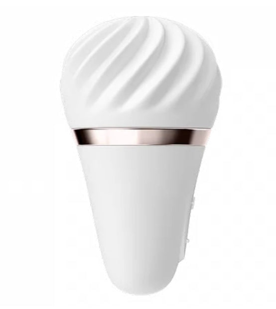 Satisfyer Little Wand - White, Brass