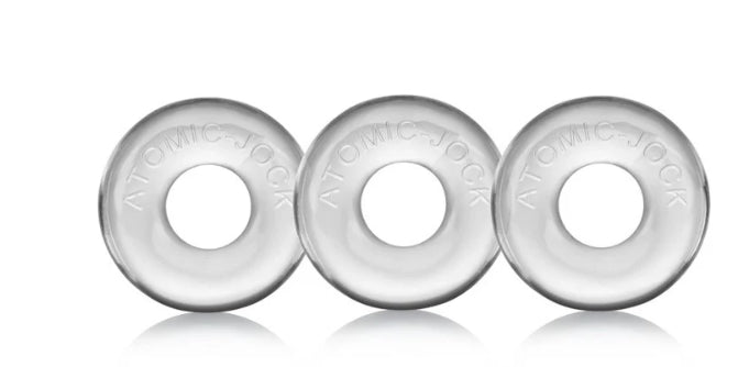 OXBALLS RINGER, 3-pack of DO-NUT-1 - CLEAR