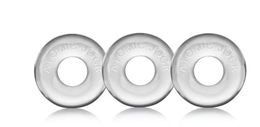 OXBALLS RINGER, 3-pack of DO-NUT-1 - CLEAR