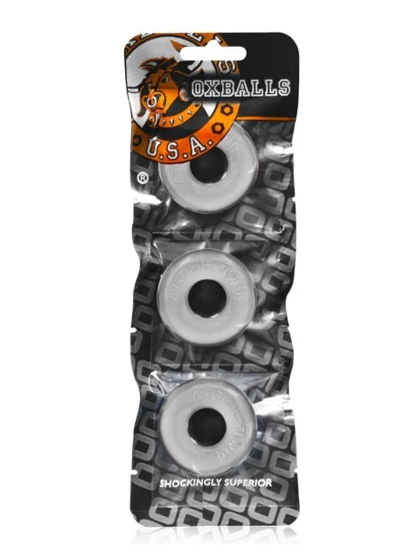OXBALLS RINGER, 3-pack of DO-NUT-1 - CLEAR
