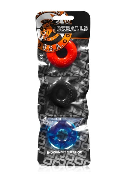 OXBALLS RINGER, 3-pack of DO-NUT-1 - MULTI