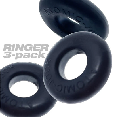 OXBALLS RINGER, cockring 3-pack - PLUS+SILICONE special edition - NIGHT