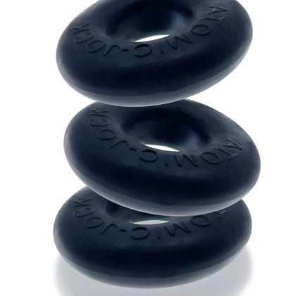 OXBALLS RINGER, cockring 3-pack - PLUS+SILICONE special edition - NIGHT