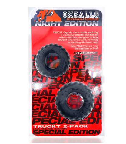 OXBALLS TRUCKT, 2-piece cockring - PLUS+SILICONE special edition - NIGHT