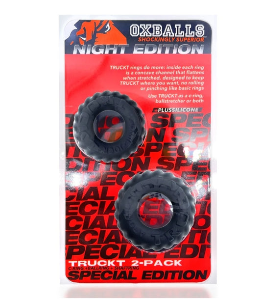 OXBALLS TRUCKT, 2-piece cockring - PLUS+SILICONE special edition - NIGHT