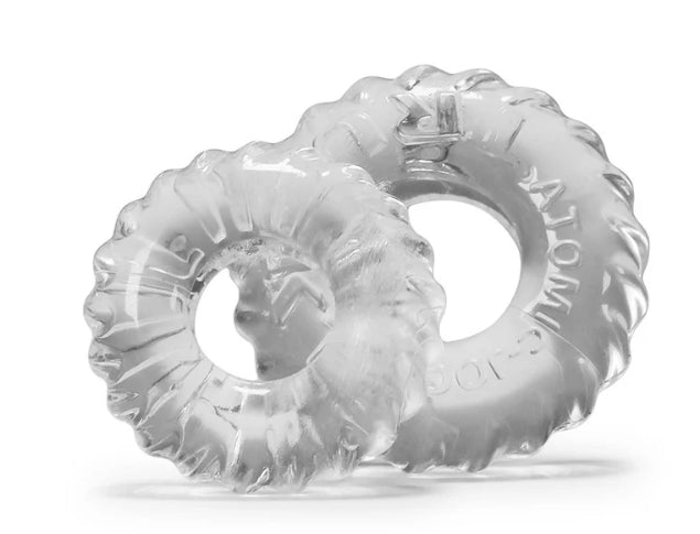 OXBALLS TRUCKT, 2-pack cockring - CLEAR