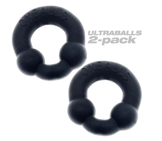 OXBALLS ULTRABALLS, 2-pack cockring - PLUS+SILICONE special edition - NIGHT