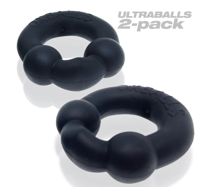 OXBALLS ULTRABALLS, 2-pack cockring - PLUS+SILICONE special edition - NIGHT