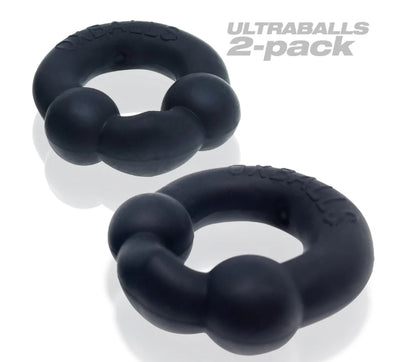 OXBALLS ULTRABALLS, 2-pack cockring - PLUS+SILICONE special edition - NIGHT