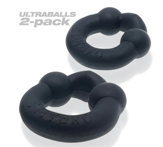 OXBALLS ULTRABALLS, 2-pack cockring - PLUS+SILICONE special edition - NIGHT