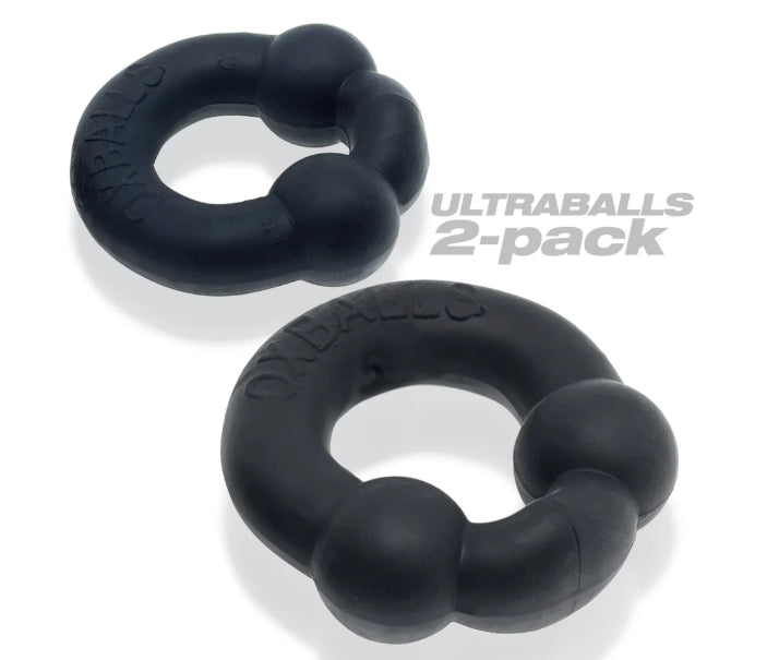 OXBALLS ULTRABALLS, 2-pack cockring - PLUS+SILICONE special edition - NIGHT
