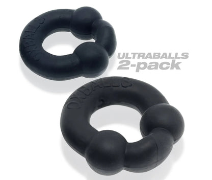OXBALLS ULTRABALLS, 2-pack cockring - PLUS+SILICONE special edition - NIGHT