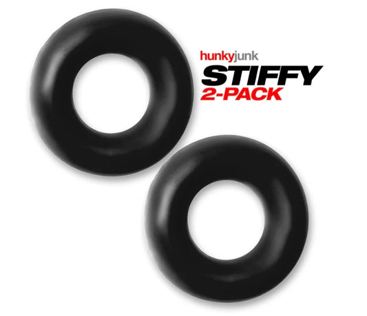 Hunkyjunk STIFFY 2-pack bulge cockrings - TAR ICE