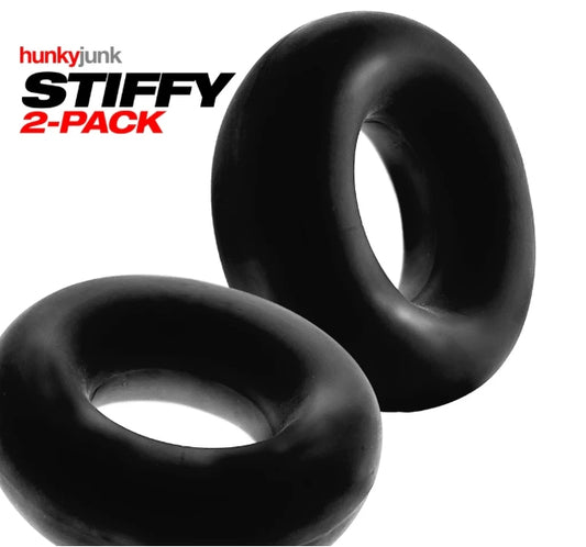Hunkyjunk STIFFY 2-pack bulge cockrings - TAR ICE
