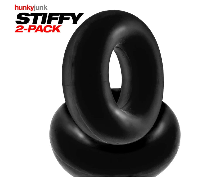 Hunkyjunk STIFFY 2-pack bulge cockrings - TAR ICE