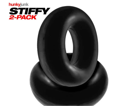 Hunkyjunk STIFFY 2-pack bulge cockrings - TAR ICE
