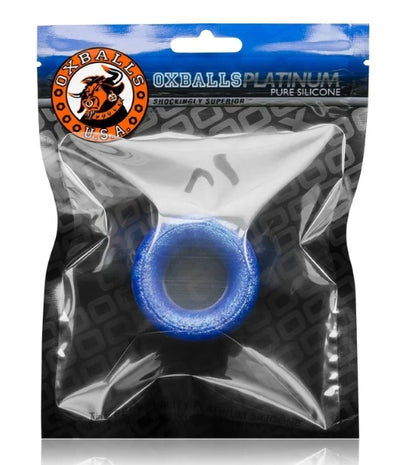 OXBALLS NEO SHORT, ballstretcher - BLUEBALLS METALLIC