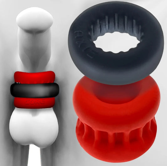 OXBALLS ULTRACORE Core ballstretcher w/ Axis ring RED ICE